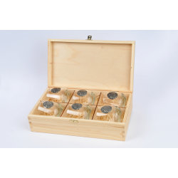 GOLDEN FOX SZKLANKI DO WHISKY LUNA WILD   BOAR SILVER - 6 SZT W SKRZYNCE